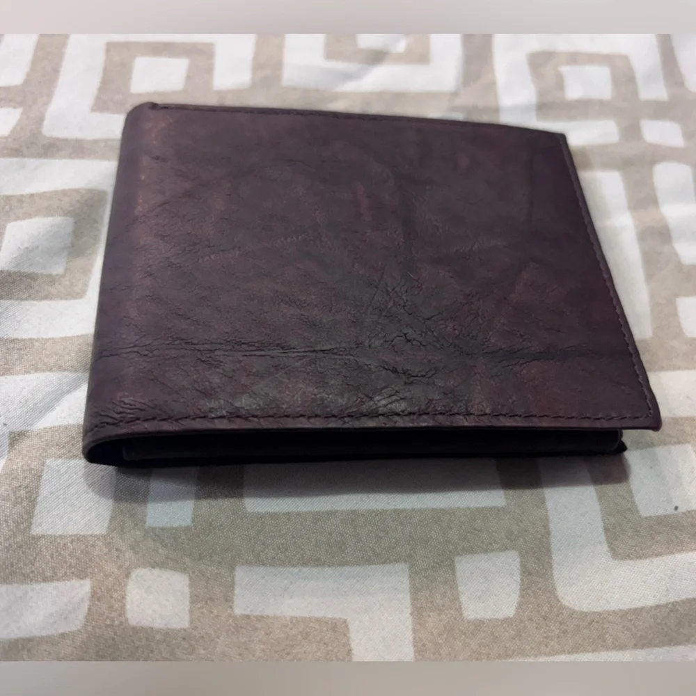 Buxton Dark Brown Dakota Leather wallet Vintage